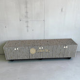 Bone Inlay Esther Design Media Cabinet Black | Entertainment Unit Black